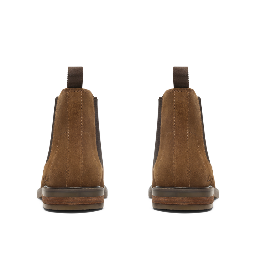 Clarks Jaxen Easy Cola Suede Boots