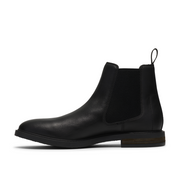Clarks Jaxen Easy Black Leather Boots