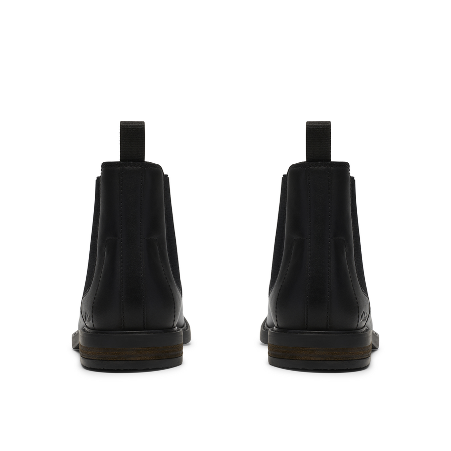 Clarks Jaxen Easy Black Leather Boots