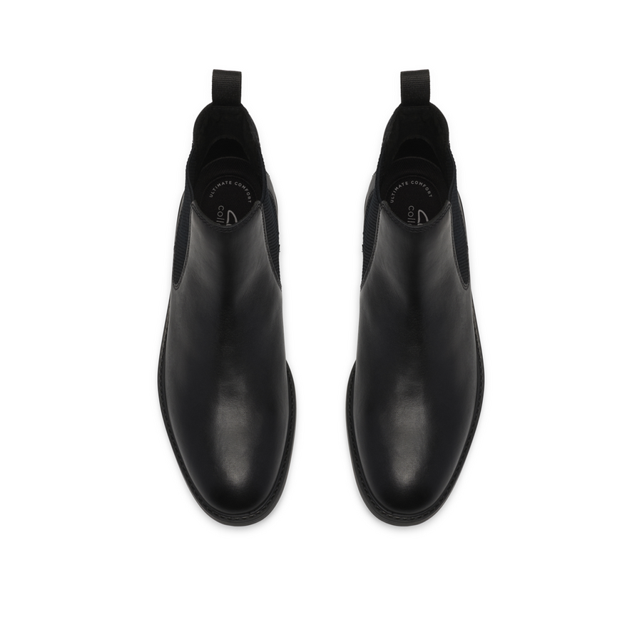 Clarks Jaxen Easy Black Leather Boots