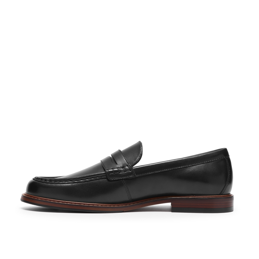 Clarks Cranhill Lo Black Leather Shoes