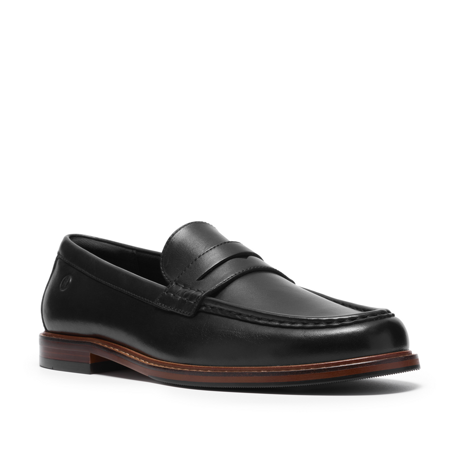 Clarks Cranhill Lo Black Leather Shoes
