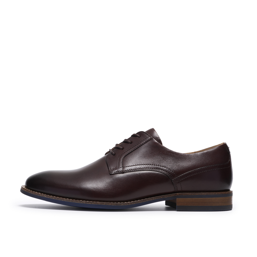 Clarks Bowburn Lace Brown Leather Shoes