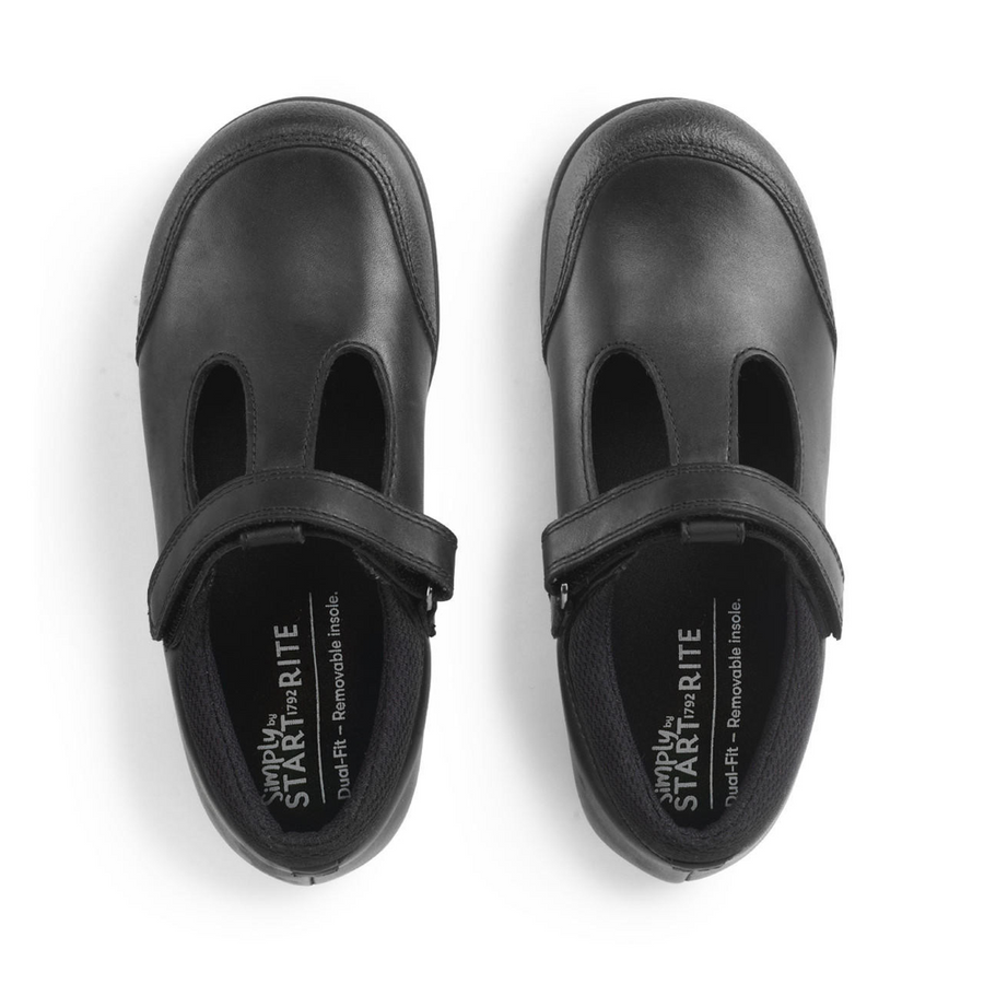 Start Rite - Globe - Black Leather - School Shoes