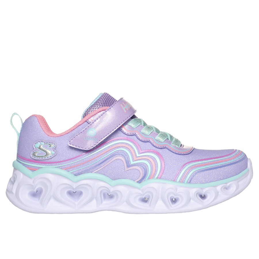 Skechers - Heart Lights - Retro Hearts - Lavender/Multi - Trainers