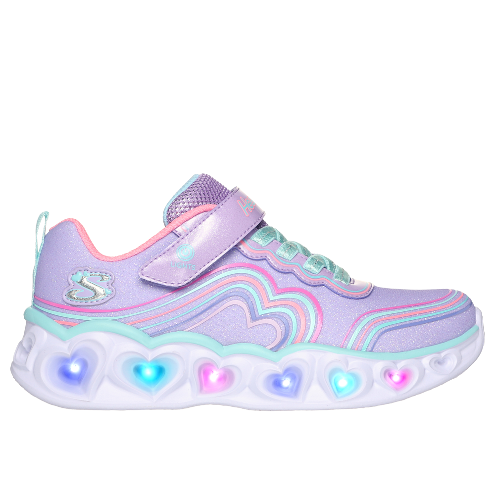 Skechers - Heart Lights - Retro Hearts - Lavender/Multi - Trainers