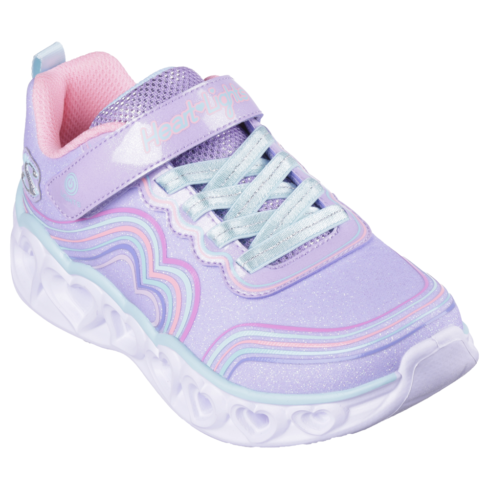 Skechers - Heart Lights - Retro Hearts - Lavender/Multi - Trainers