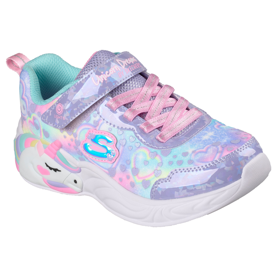 Skechers - Unicorn Dreams - Heart Sparkle - 303063LC/LVMT - Lavender/Multi - Trainers