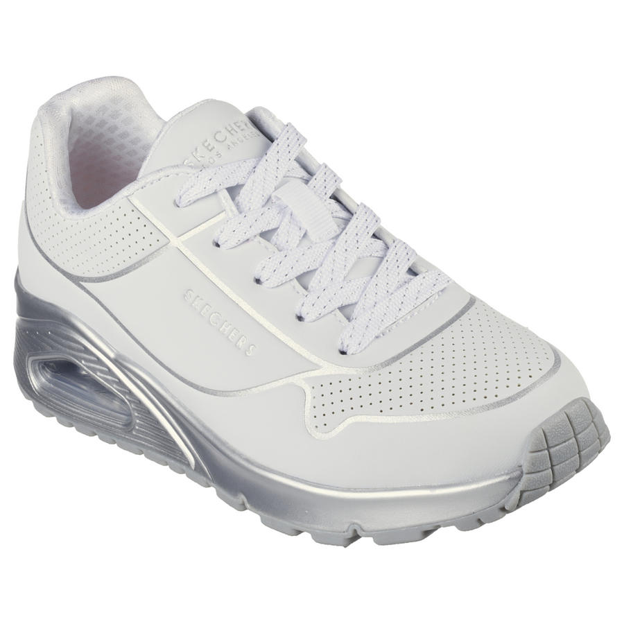 Skechers - Uno Gen1 - Cool Heels - White/Silver - Trainers