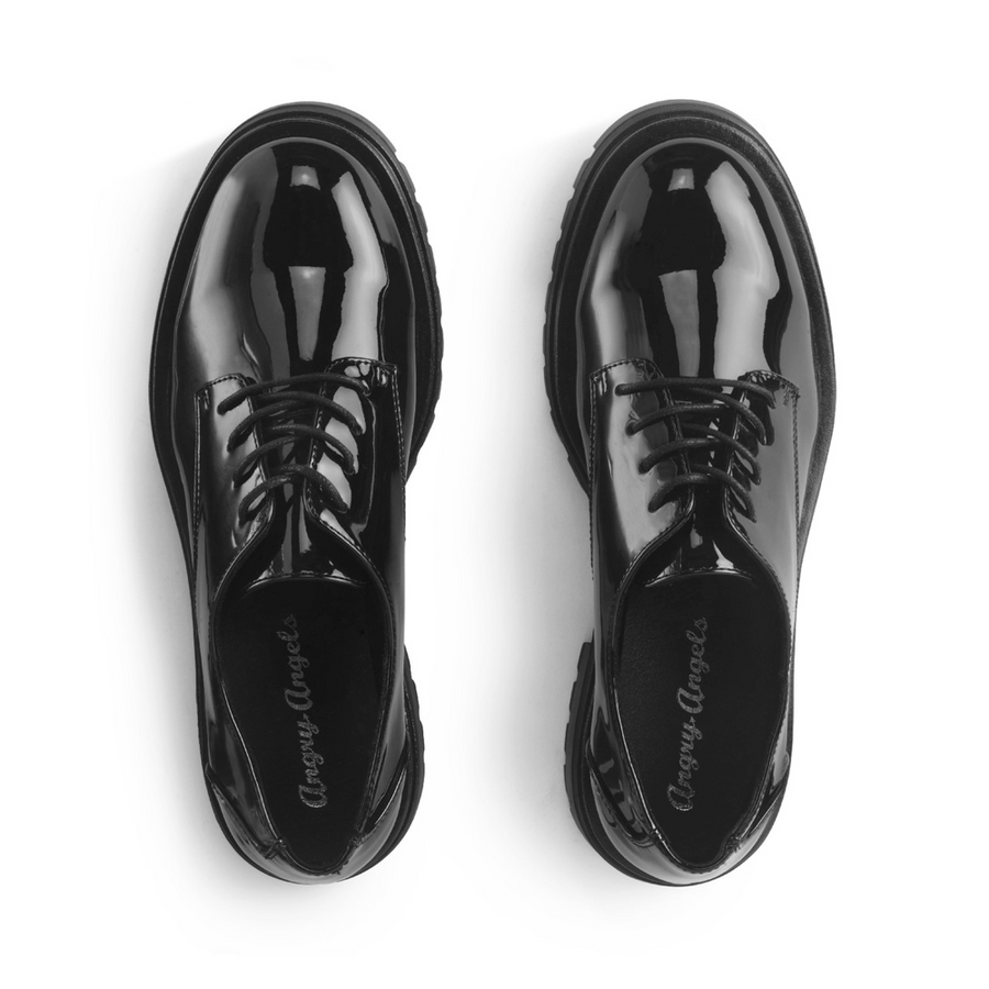 Start Rite Barcelona Black Patent School Shoes