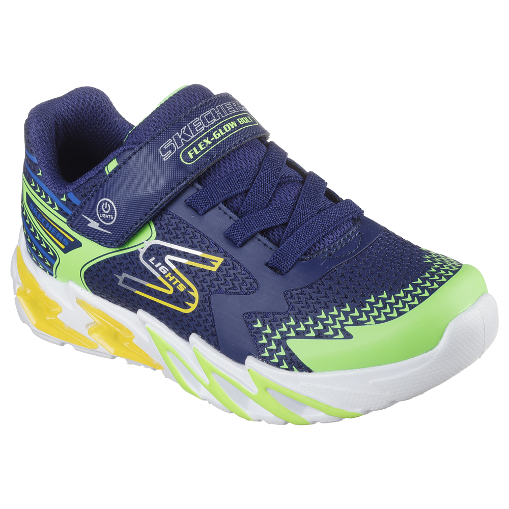 Skechers - Flex-Glow Bolt - Navy/Multi - Trainers
