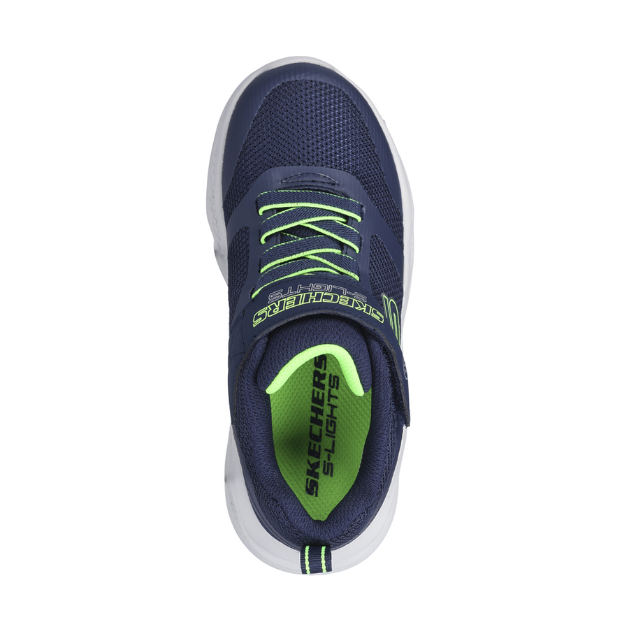 Skechers - Meteor Lights - Navy/Lime - Trainers