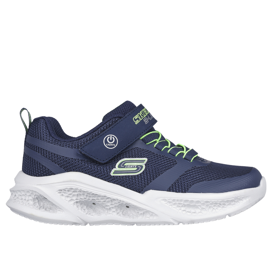 Skechers - Meteor Lights - Navy/Lime - Trainers