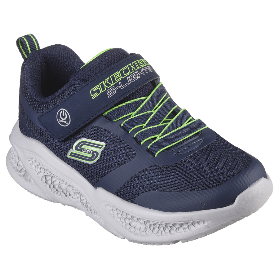 Skechers - Meteor Lights - Navy/Lime - Trainers
