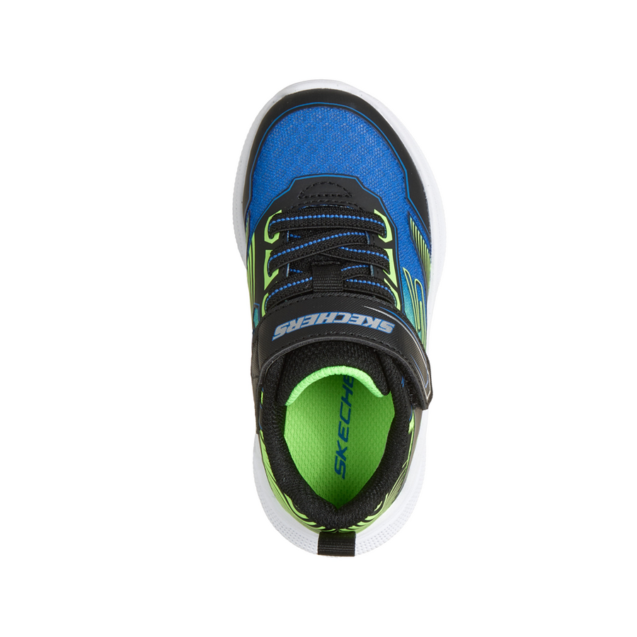 Skechers - Microspec Velocity - Grid-Drift - 404127N/BBLM - Blue/Lime - Trainers