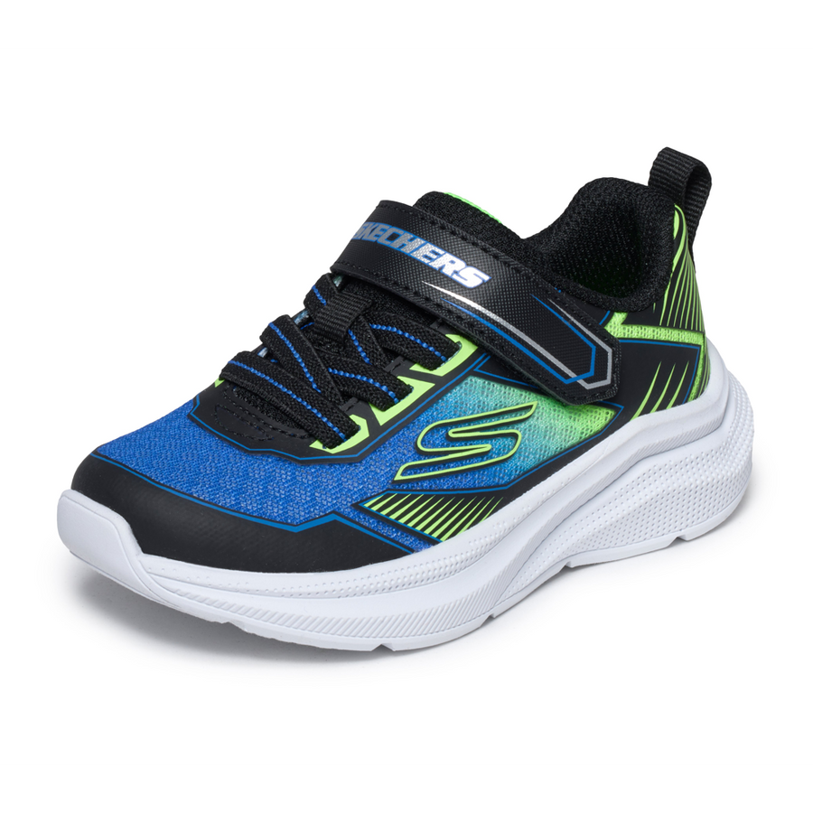 Skechers - Microspec Velocity - Grid-Drift - 404127N/BBLM - Blue/Lime - Trainers