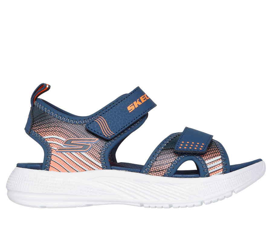 Skechers - Microspec Splash - Navy/Orange - Sandals