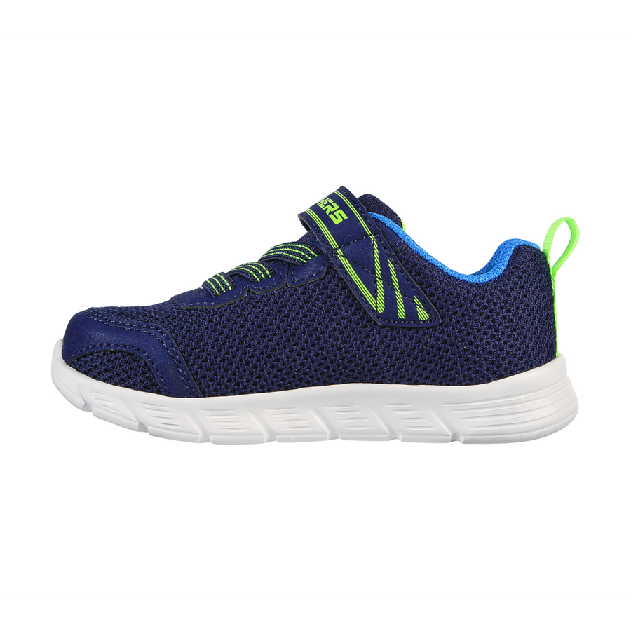 Skechers - Comfy Flex - Mini Trainer - Navy/Lime - Trainers