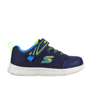 Skechers - Comfy Flex - Mini Trainer - Navy/Lime - Trainers