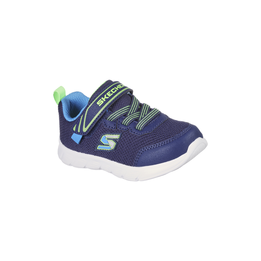 Skechers - Comfy Flex - Mini Trainer - Navy/Lime - Trainers