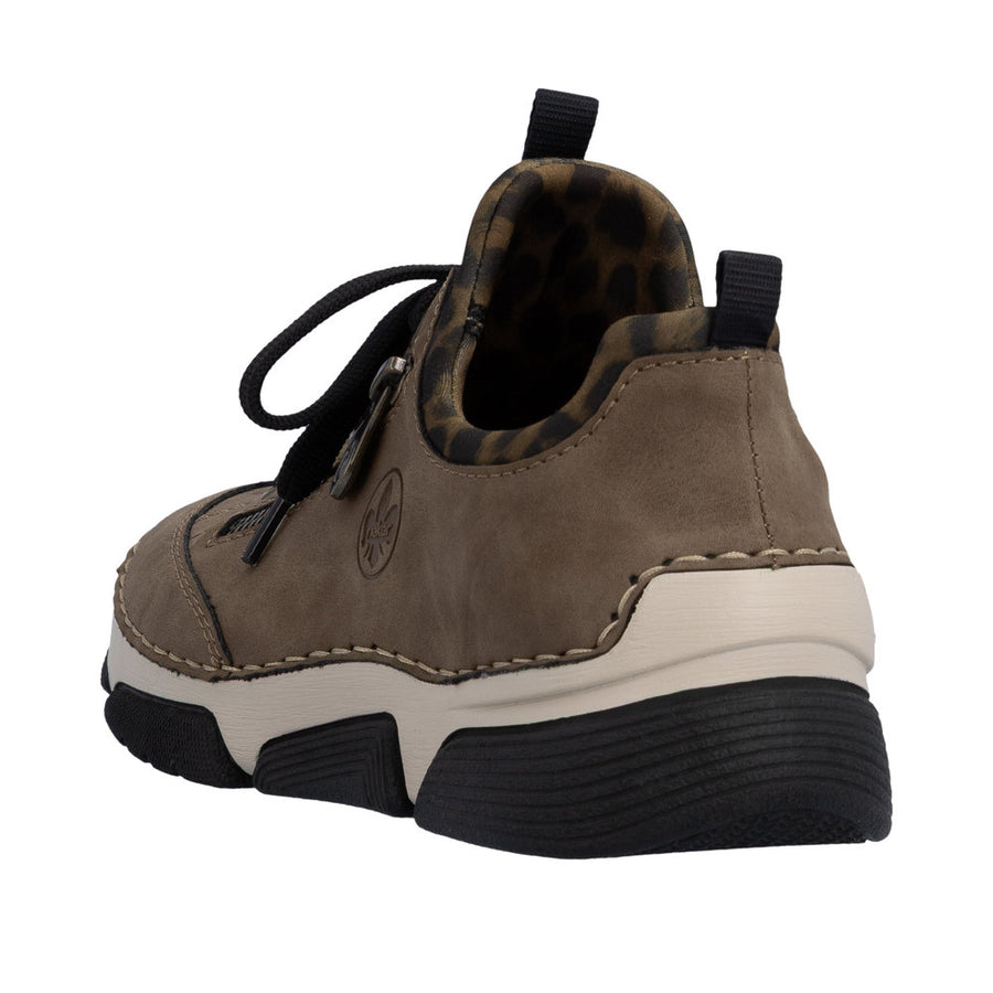 Rieker Angela 45973-24 Wood/Leo-Braun Shoes