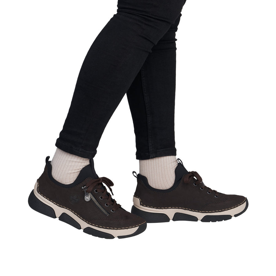 Rieker Angela 45973-25 Nougat/Schwarz Shoes