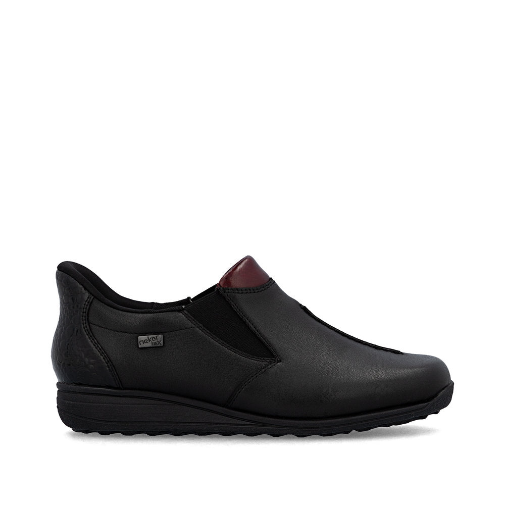 Rieker - 47253-00 - Schwarz/Burgund/Granit - Shoes