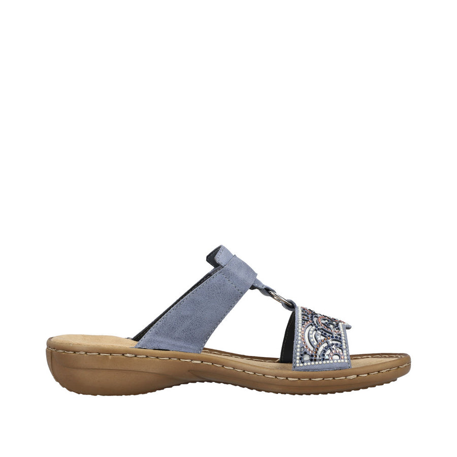 Rieker - 608K2-12 - Blue - Sandals