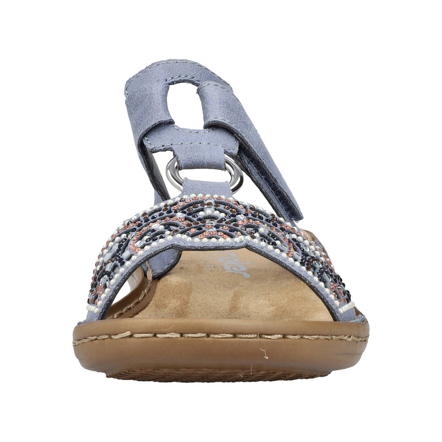 Rieker - 608K2-12 - Blue - Sandals