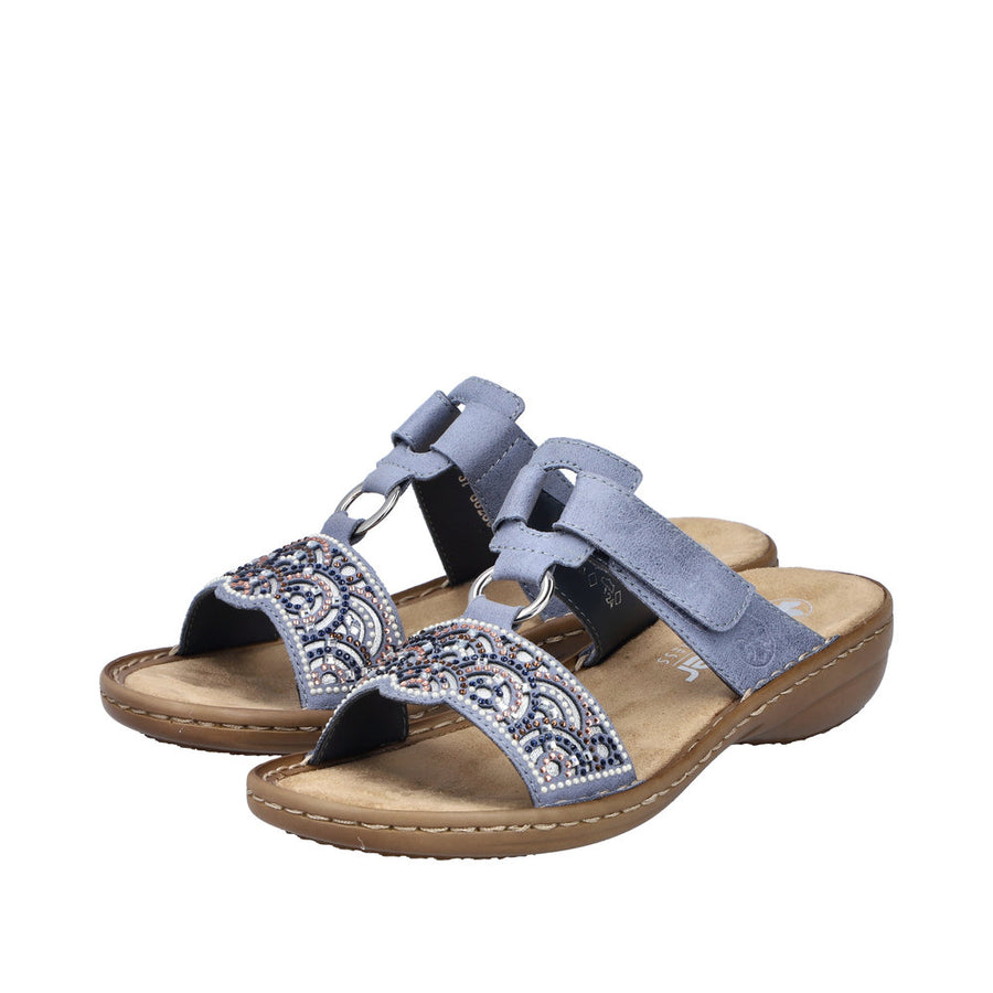 Rieker - 608K2-12 - Blue - Sandals