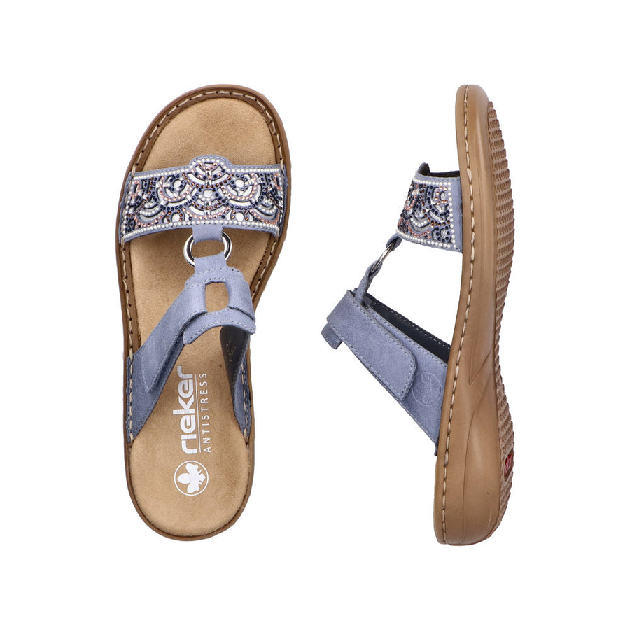Rieker - 608K2-12 - Blue - Sandals