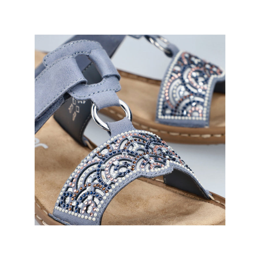 Rieker - 608K2-12 - Blue - Sandals