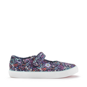 Start Rite - Busy Lizzie - Navy Floral - Canvas Shoes