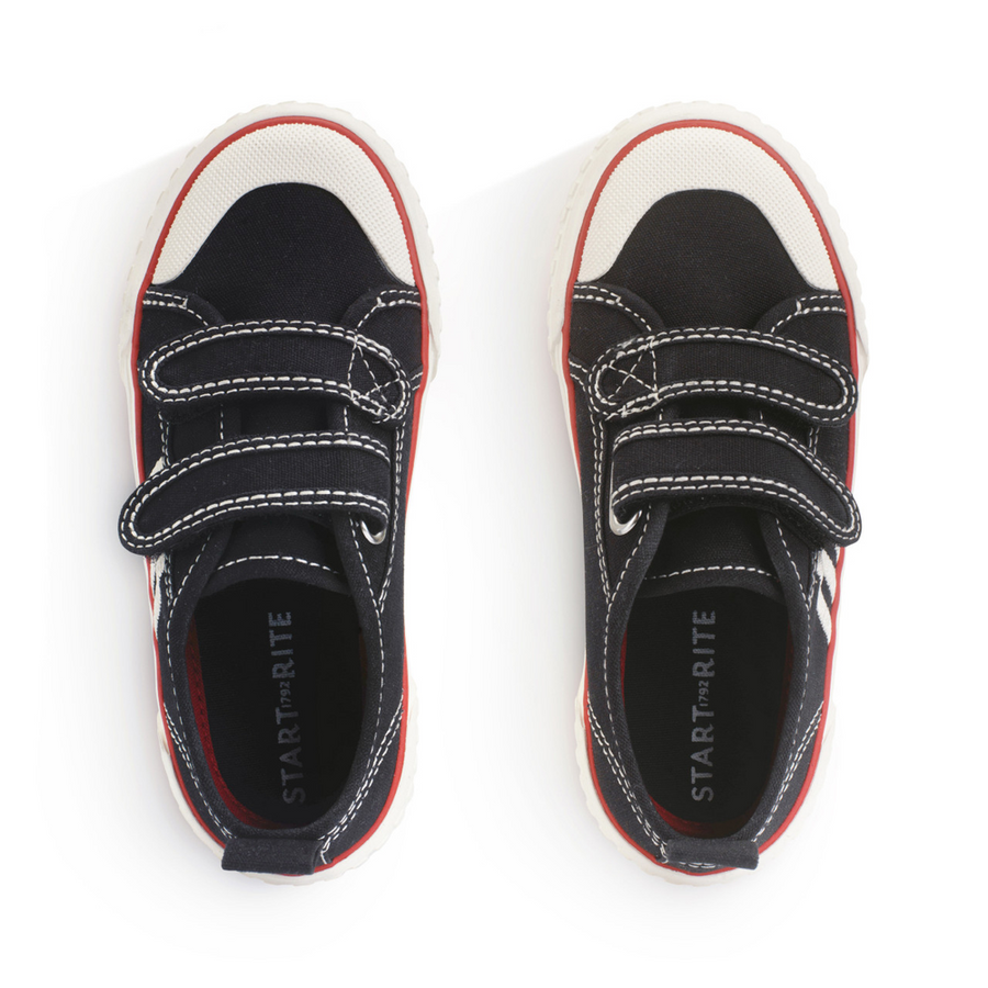 Start Rite - Tide - Black/White Canvas - Canvas Shoes