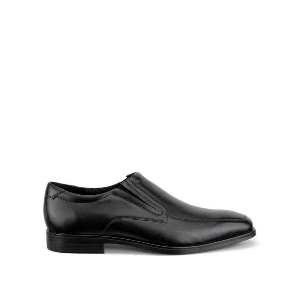 Ecco Melbourne Slip On Black Shoes