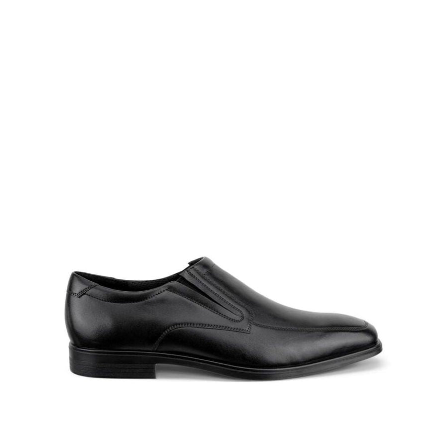 Ecco Melbourne Slip On Black Shoes
