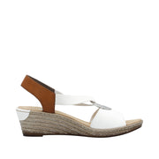 Rieker - 624H6-81 - Weiss/Cayenne - Sandals