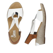 Rieker - 624H6-81 - Weiss/Cayenne - Sandals