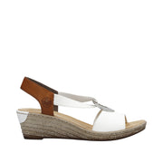 Rieker - 624H6-81 - Weiss/Cayenne - Sandals
