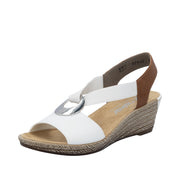 Rieker - 624H6-81 - Weiss/Cayenne - Sandals