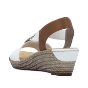 Rieker - 624H6-81 - Weiss/Cayenne - Sandals