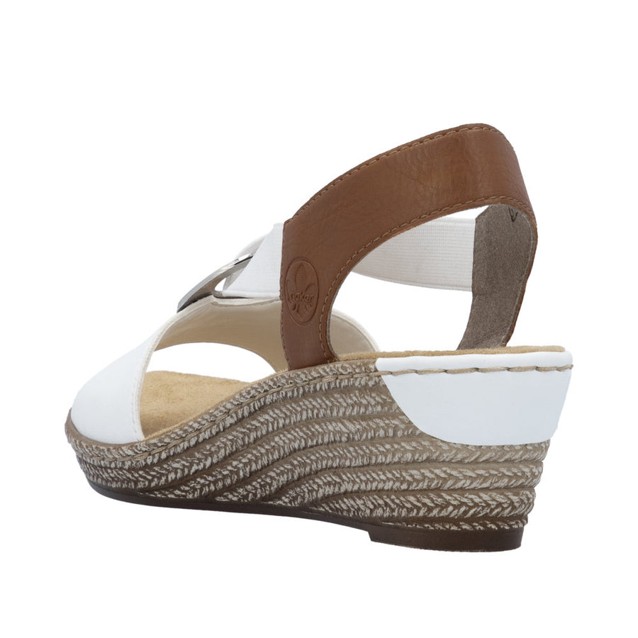Rieker - 624H6-81 - Weiss/Cayenne - Sandals