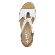 Rieker - 624H6-81 - Weiss/Cayenne - Sandals