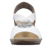 Rieker - 624H6-81 - Weiss/Cayenne - Sandals
