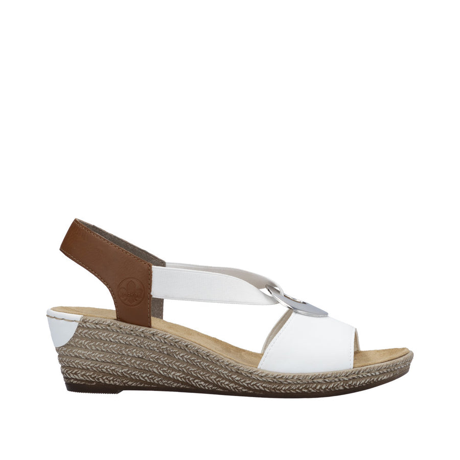 Rieker - 624H6-81 - Weiss/Cayenne - Sandals