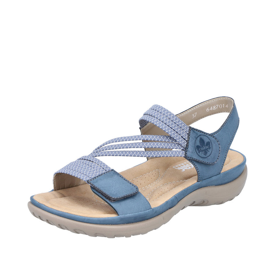 Rieker - 64870-14 - Royal/Jeans-Weiss - Sandals