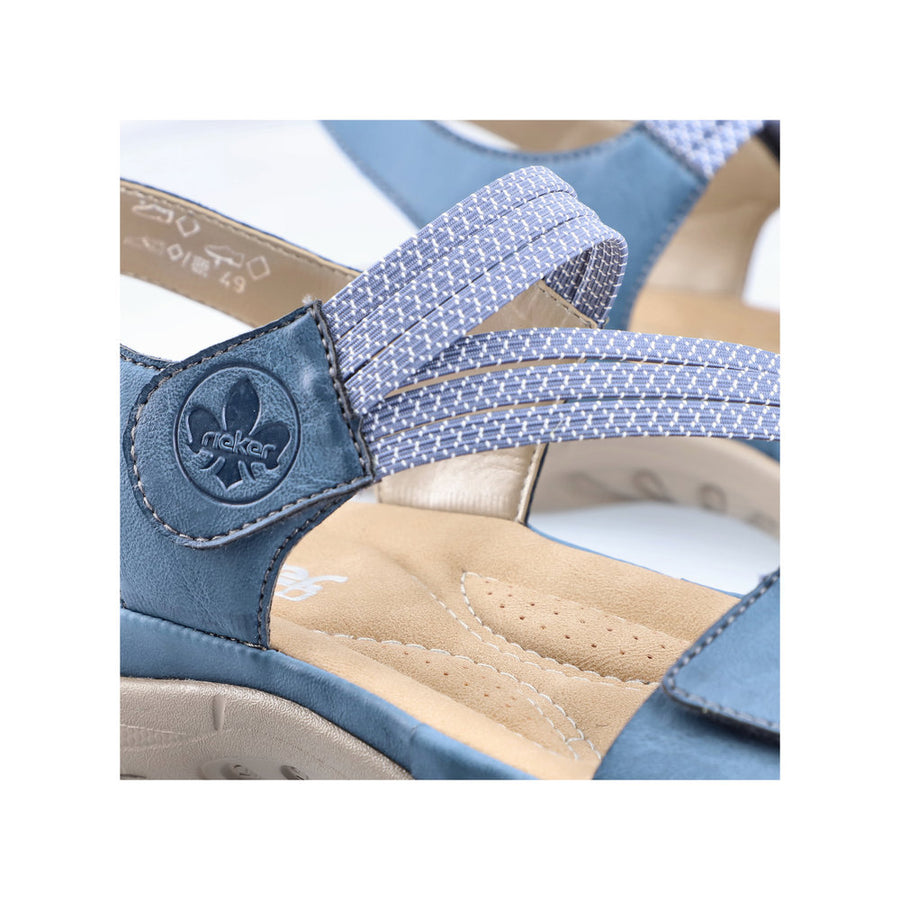 Rieker - 64870-14 - Royal/Jeans-Weiss - Sandals