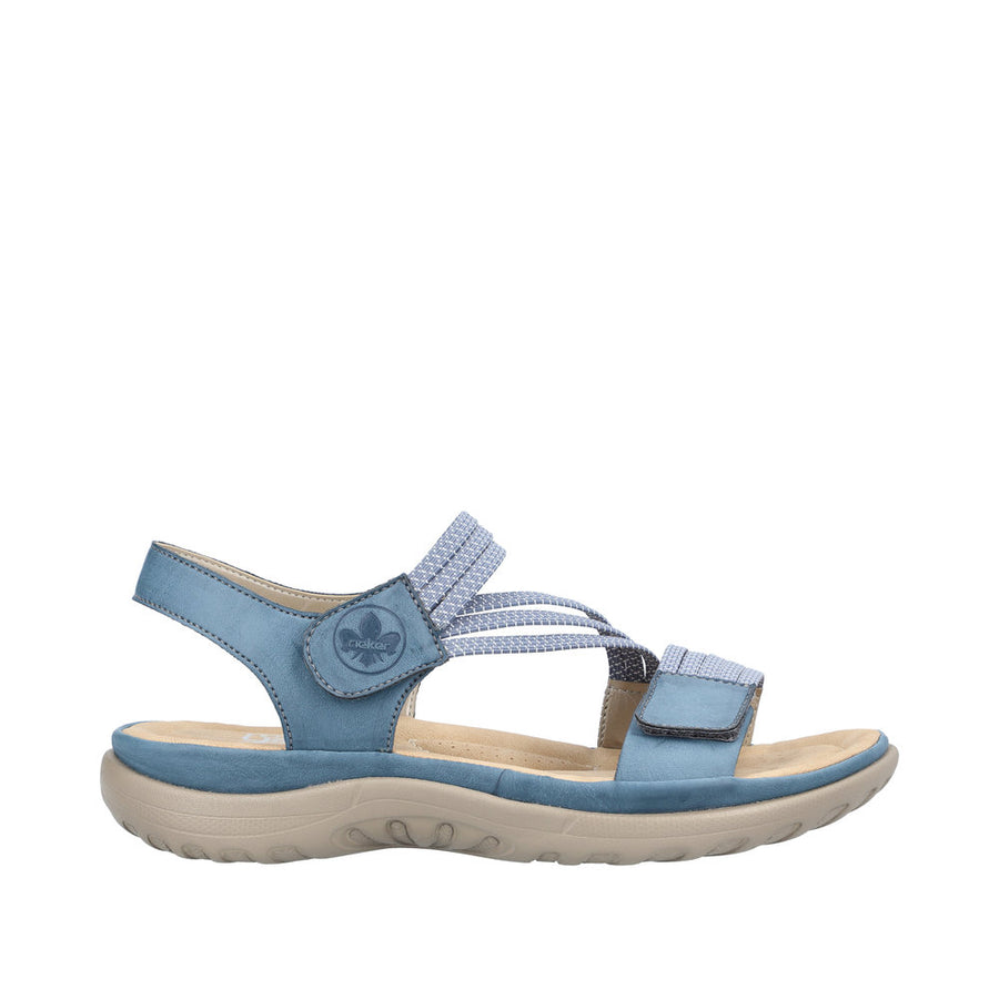 Rieker - 64870-14 - Royal/Jeans-Weiss - Sandals