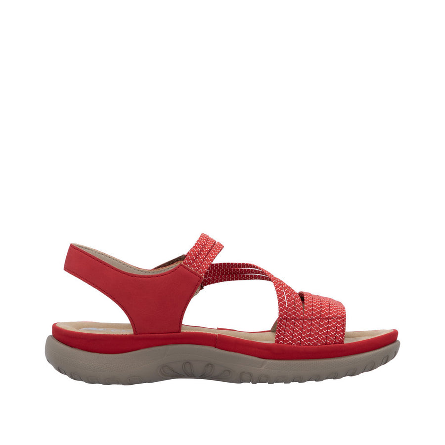 Rieker - 64870-33 - Flamme/Rot-Weiss - Sandals