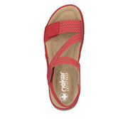 Rieker - 64870-33 - Flamme/Rot-Weiss - Sandals